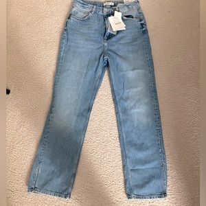 100% cotton straight jeans